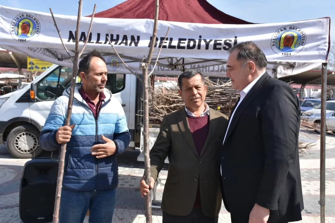 BELEDİYEMİZCE ÜRETİCİLERİMİZİ DESTEKLEMEK İÇİN KİRAZ VE VİŞNE FİDANI DAĞITTIK